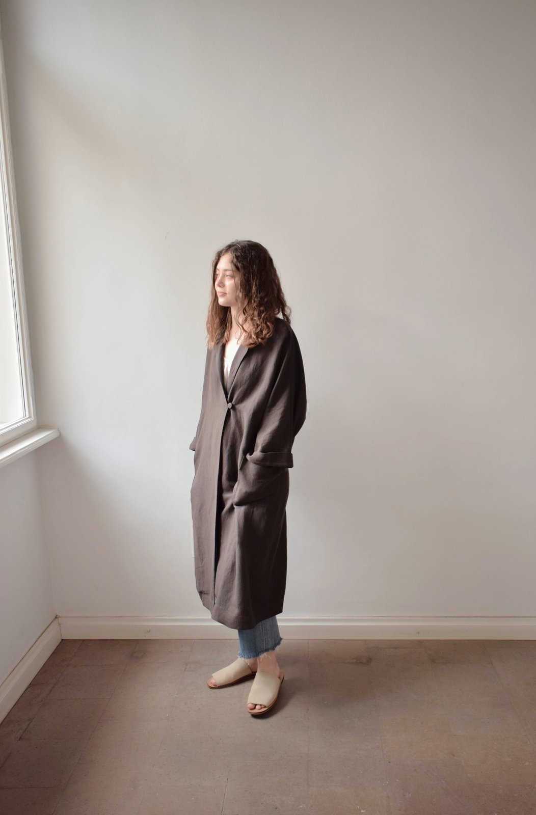 URSULA Linen Duster Coat